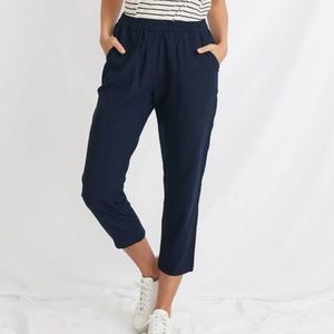Monica straight leg pant in navy